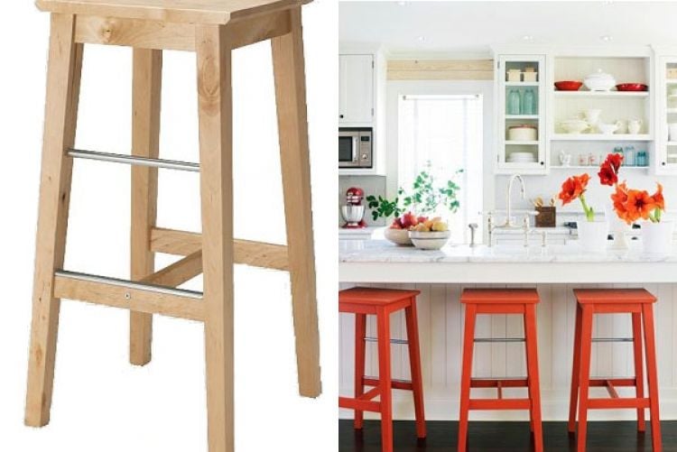 Quick bar stool makeover for under €10