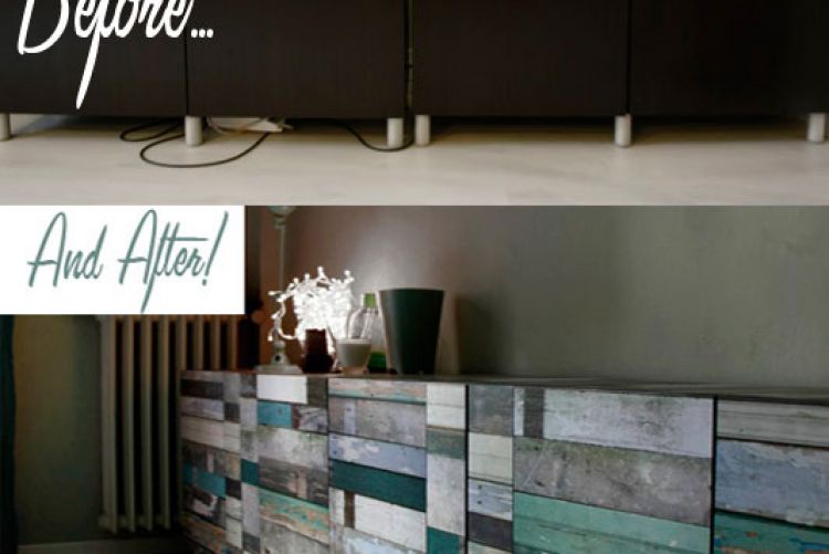 Create your own salvaged wood sideboard..