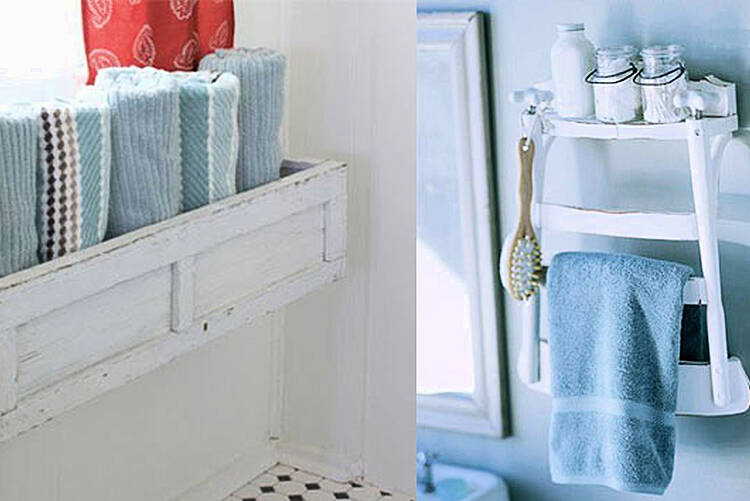 Quirky bathroom storage