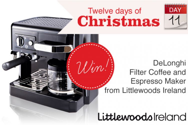 WIN DeLonghi Filter Coffee and Espresso Maker from Littlewoods Ireland