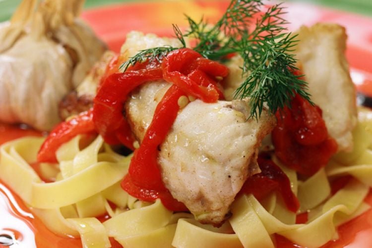 Recipe: Monkfish and Roast Red Pepper Oil
