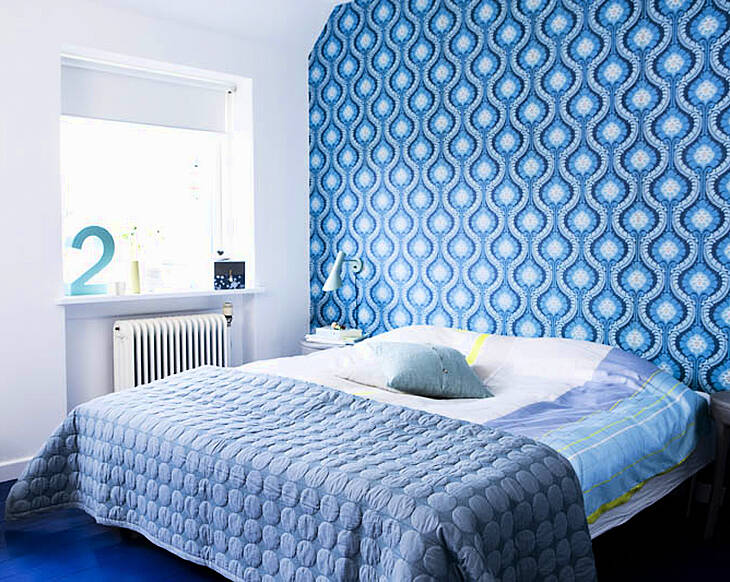 Real home makeover: a true blue bedroom