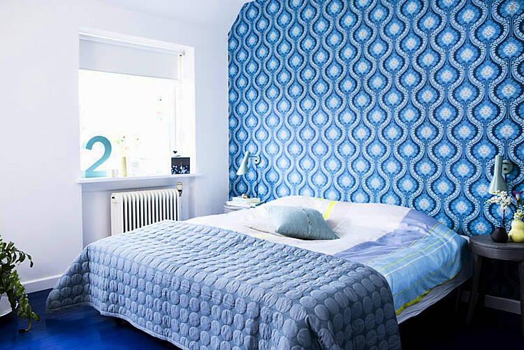 Real home makeover: a true blue bedroom