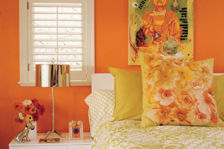 Happy Home: We've got an orange crush + paint colour tips