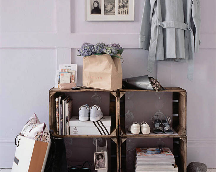 4 storage solution ideas for boxes, baskets, shelves and more!