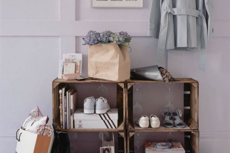 4 storage solution ideas for boxes, baskets, shelves and more!
