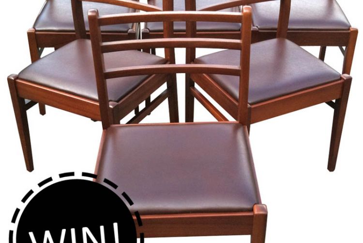 WIN! A set of 6 1960s G-Plan dining chairs worth over €300!