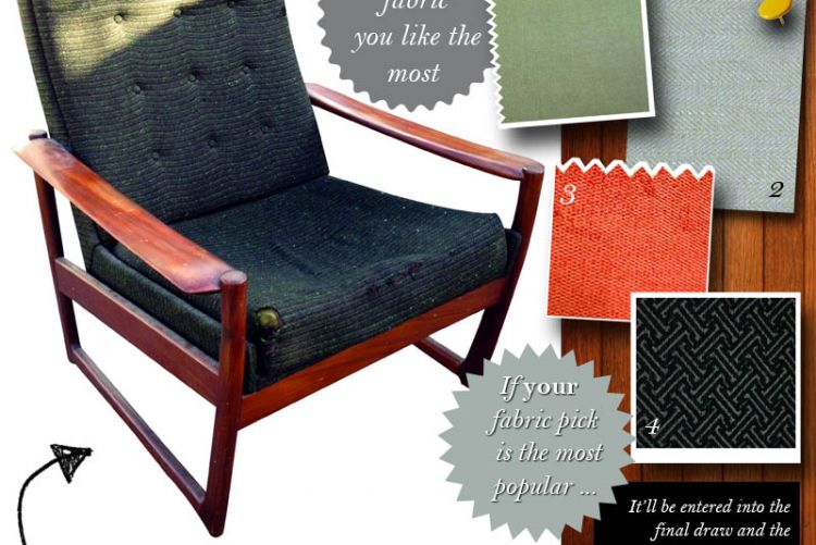 WIN! A Vintage Chair With Custom Upholstery From Retrorumage