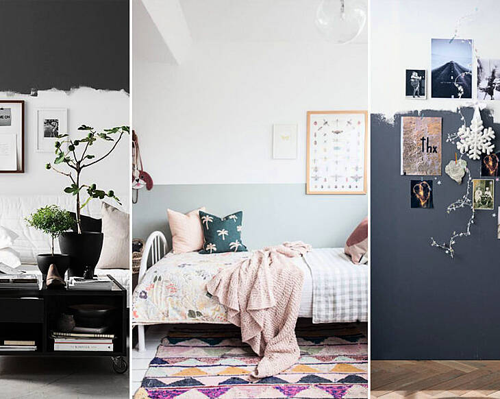TRENDING: Half painted walls