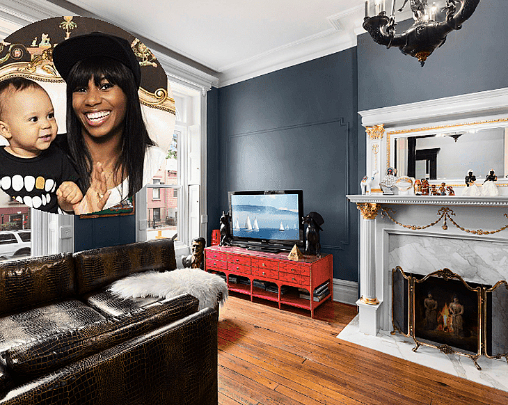 Look inside Santigold's opulent, OTT Brooklyn Brownstone townhouse