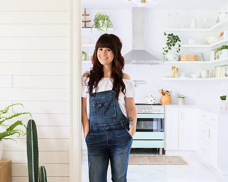 Inside Elsie from A Beautiful Mess's perfectly curated candy-coloured home