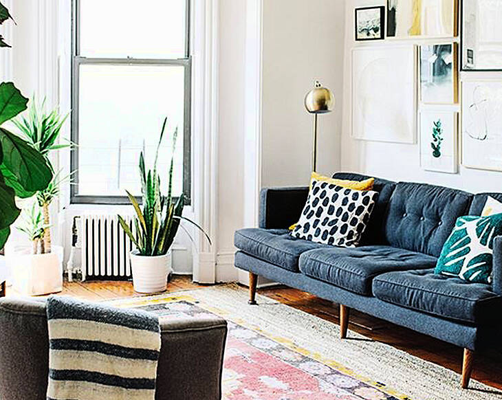 This beautiful 800 square foot New York apartment houses a family of four