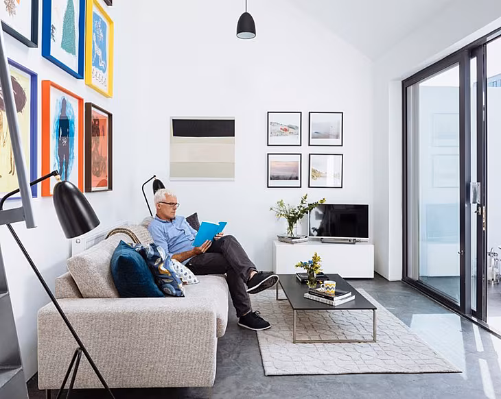 Work of art: This terraced cottage in Dublin's docklands is now a bright, modern home