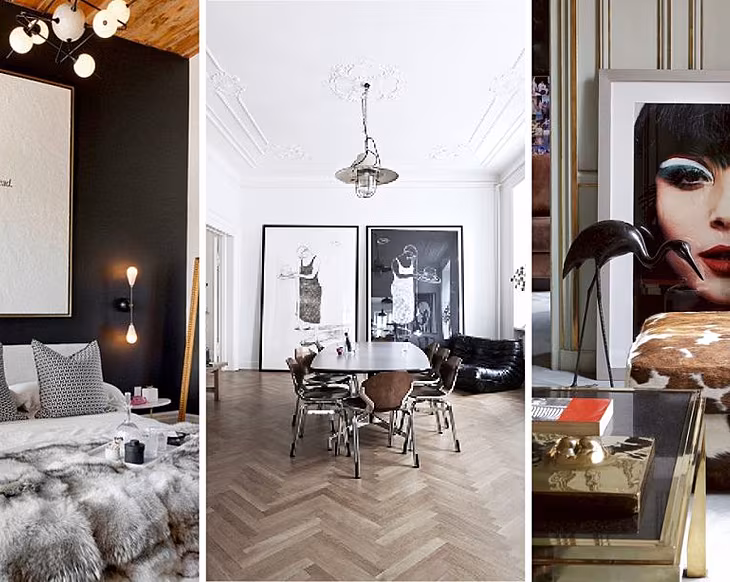7 brilliant times oversized art really modernised a room