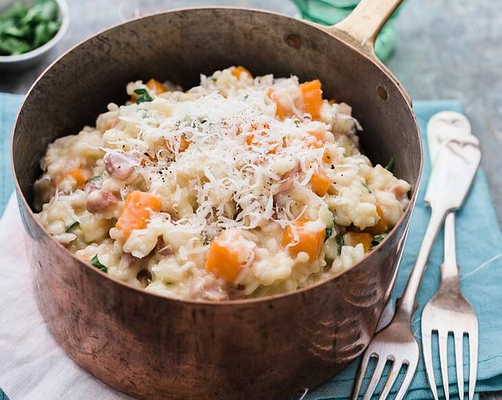 Recipe: Butternut Squash Risotto with crispy sage and healthy Bone Broth