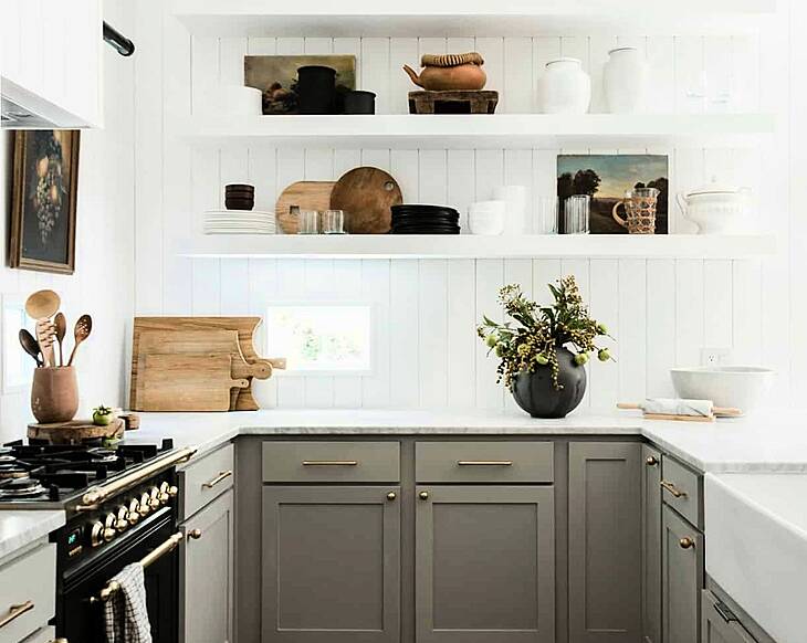Kitchen shelfie styling tips