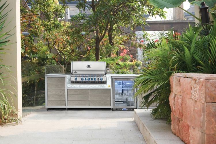 Build a stove for an outdoor kitchen with this Ikea hack.