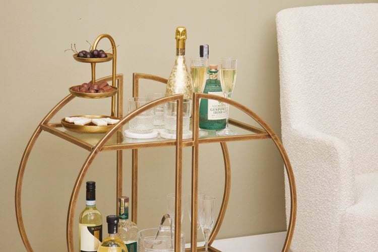 Add some bling to your home bar