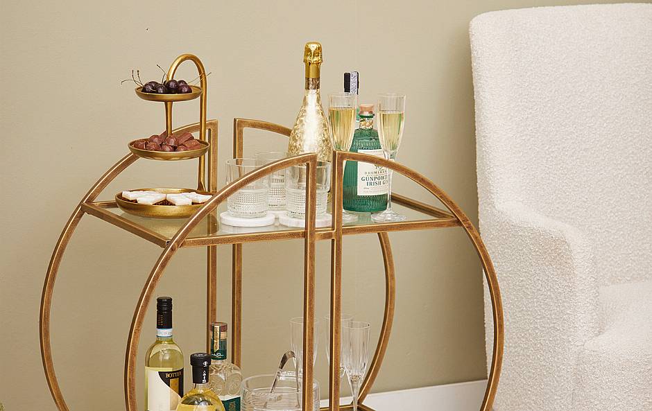 Add some bling to your home bar