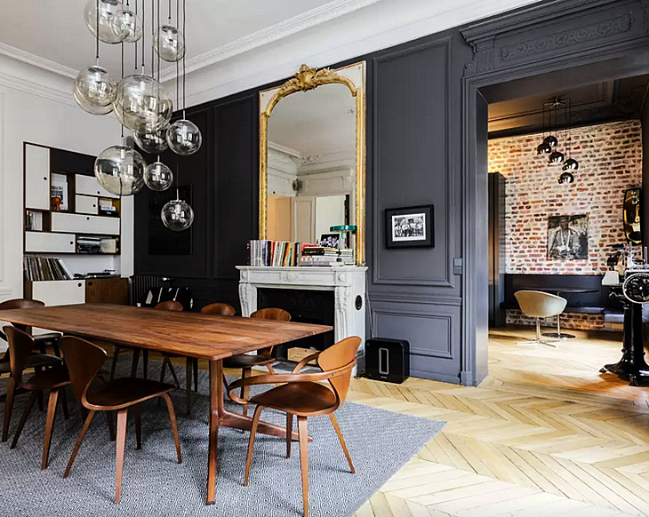 Modern luxury set to a classic backdrop in Paris