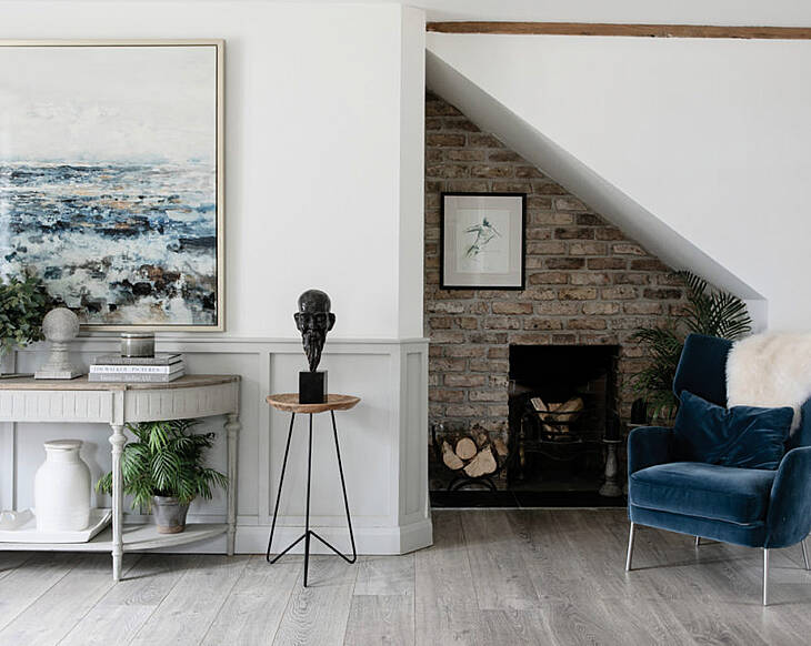Geri's tumbledown cottage turned family home filled with antique homewares