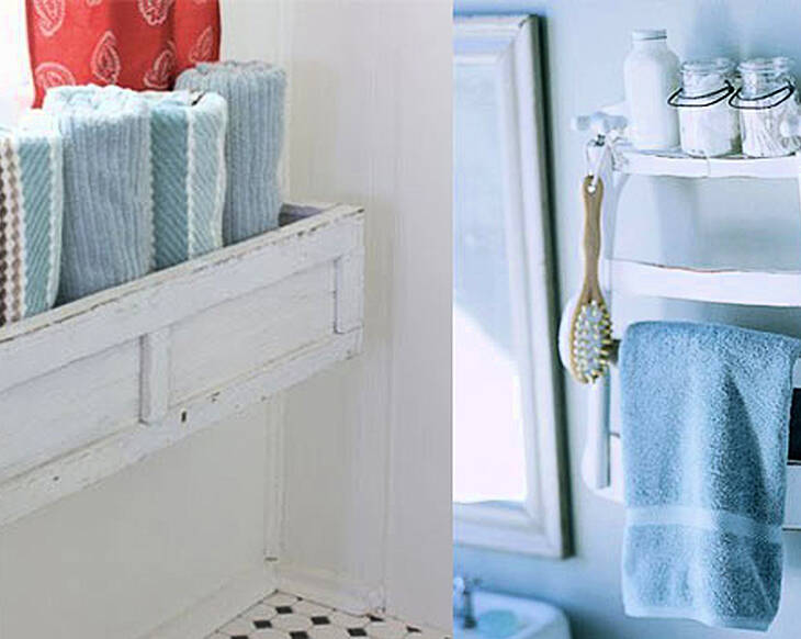 Quirky bathroom storage