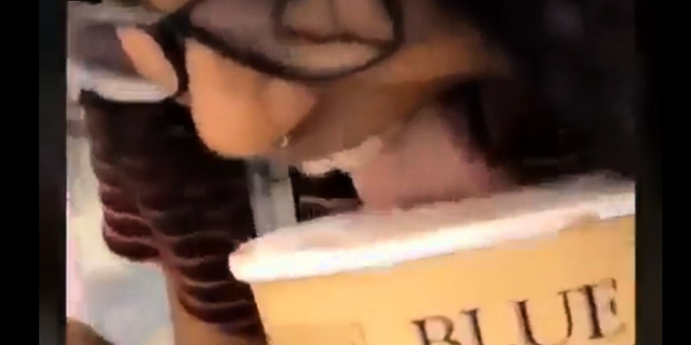 Woman who licked ice cream in...