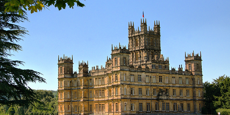 The Downton Abbey castle is li...