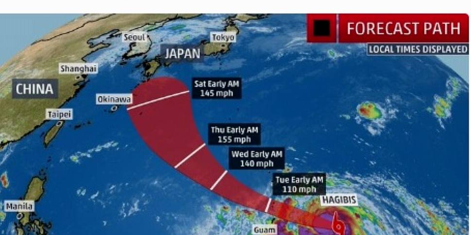 Typhoon Hagibis Could Disrupt...