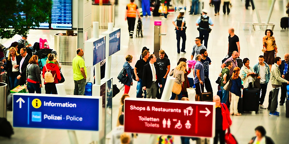 Queues at airport gates could...