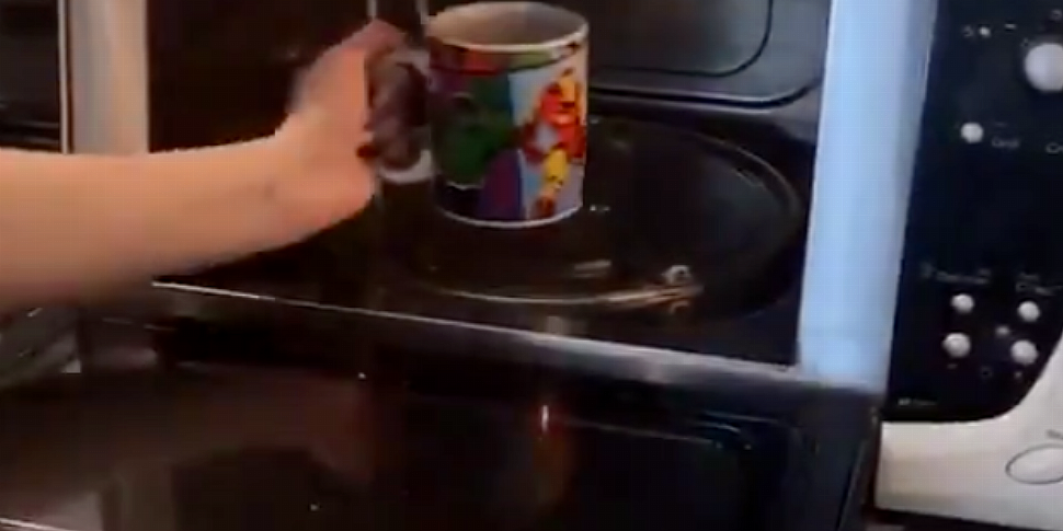 TikTok shows woman making tea...