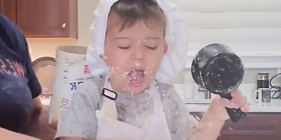 Toddler's disastrous cooking l...