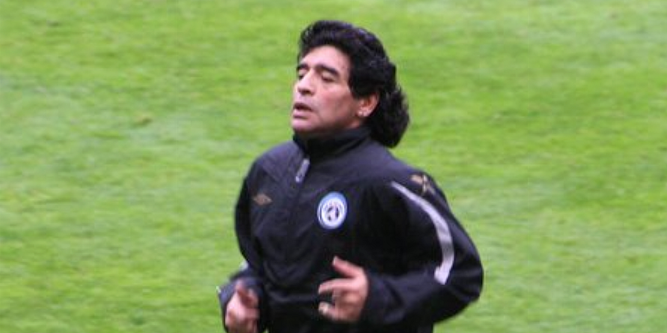 Football icon Diego Maradona h...