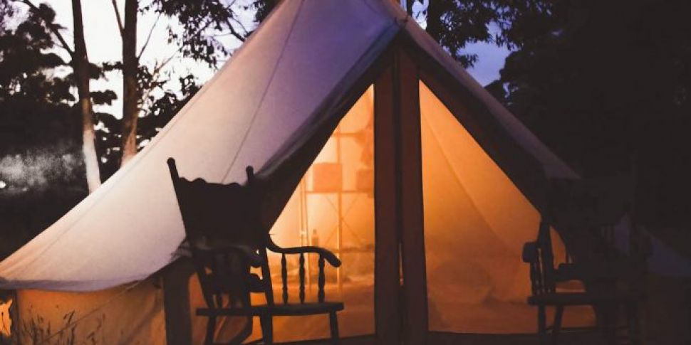 A pop-up glamping village is o...