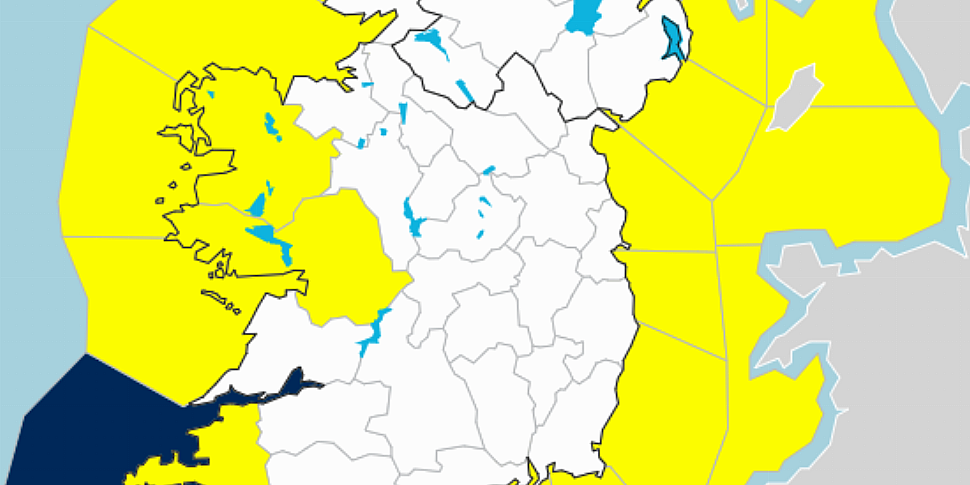 Yellow weather warning for ton...