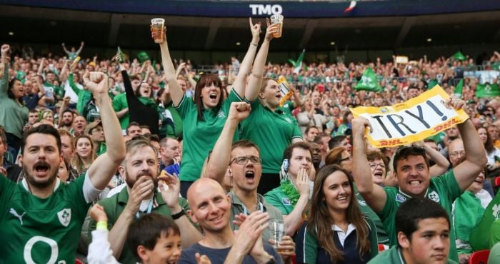irish rugby fans
