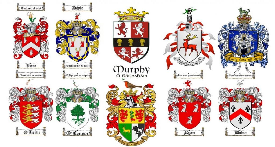 Coats Of Arms Representing Irish Clans Family Symbol - vrogue.co