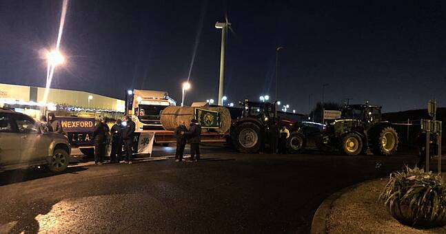 Irish Farmers Stage Blockade Of Tesco Distribution Centre In Latest ...