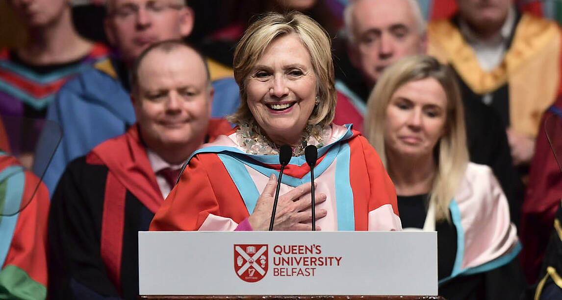 Hillary Clinton Appointed Chancellor Of Queen's University Belfast ...