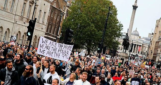 Thousands gather in London for ‘Unite for Freedom' anti-lockdown ...