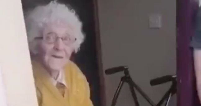 Adorable 90 Year Old Irish Granny Given Surprise Drive By Birthday