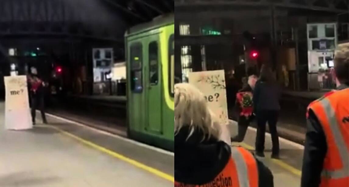 WATCH: Man Proposes To Irish Rail Driver Girlfriend As Her Train Pulls ...