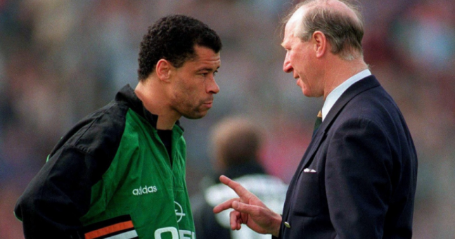 Touching moment between Jack Charlton and Paul McGrath ...