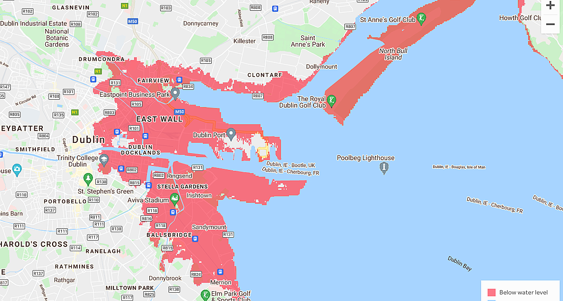 Shocking Report Shows Parts Of Ireland That Could Be Underwater By 2030 ...