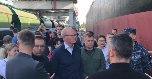 Šiuo metu Simonas Coveney su savo partneriu lietuviu išvyksta į vienos dienos kelionę į Ukrainą