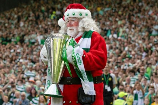 Christmas comes early as Santa delivers Premiership trophy to champions Celtic