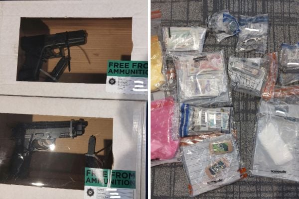 Arrest after suspected drugs, cash and imitation firearms seized in Belfast