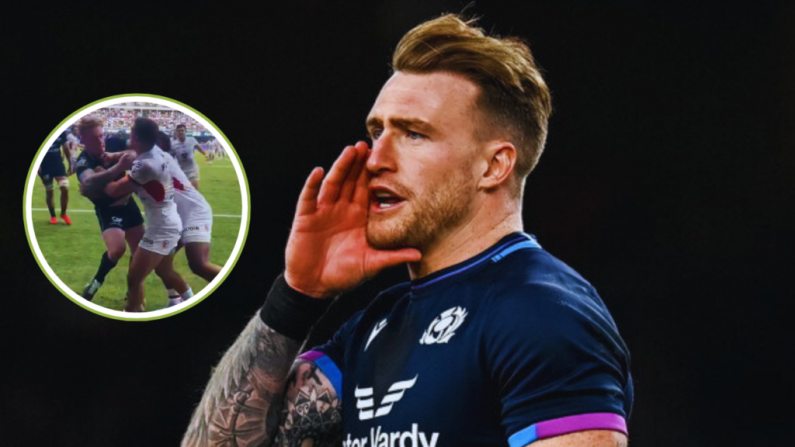 Cúrsaí ag Éirí Teasaí le Stuart Hogg ag Spreagadh Scliúchas Sa Fhrainc de bharr Ramos a bhrú