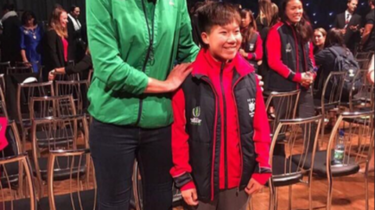 Pic This Photo Of The Tallest And Shortest Women S Rugby