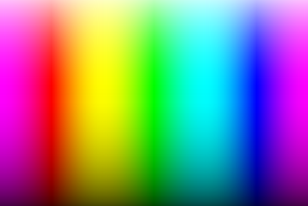 Colour screen. "Wide Colour Spectrum".